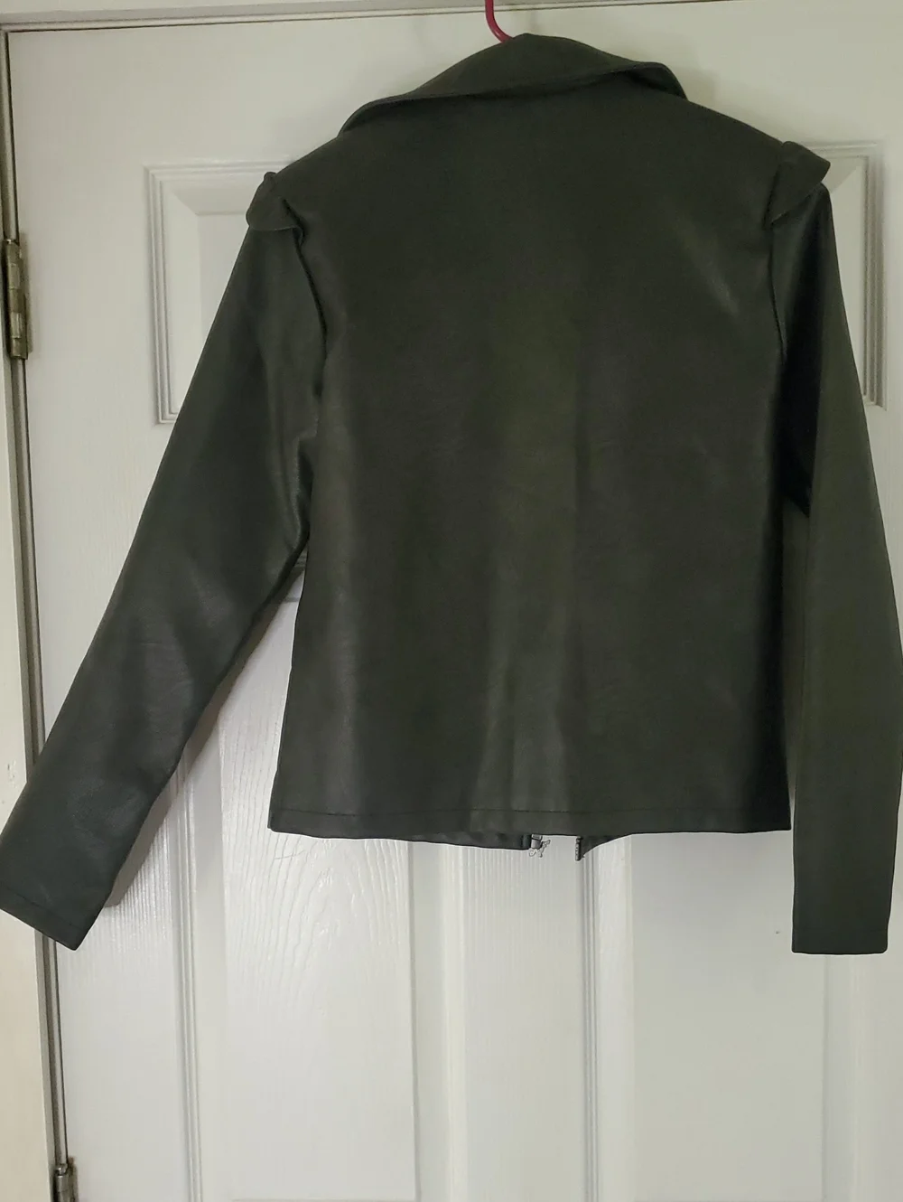 Cutest Jacket In The World. Jessica Simpson Faux Leather Pink Lining Butterflies - Picture 5 of 14
